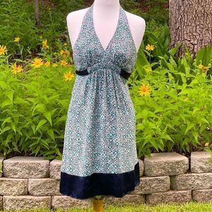 BCBGMAXAZRIA Silk Halter Dress